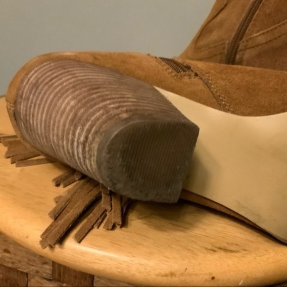 Steve madden Ohio tan suede fringe tassel boot 8 - Picture 9 of 11